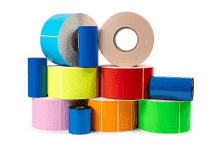 etichette in rotolo bobina e pacchetto termiche vellum ppl colla removibile vendita camf a Brescia